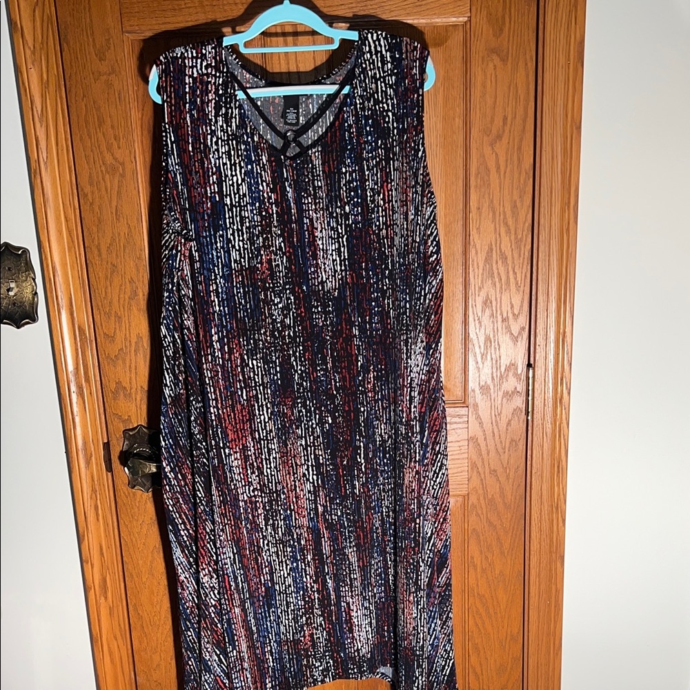 Elegant Multicolor Sleeveless Dress